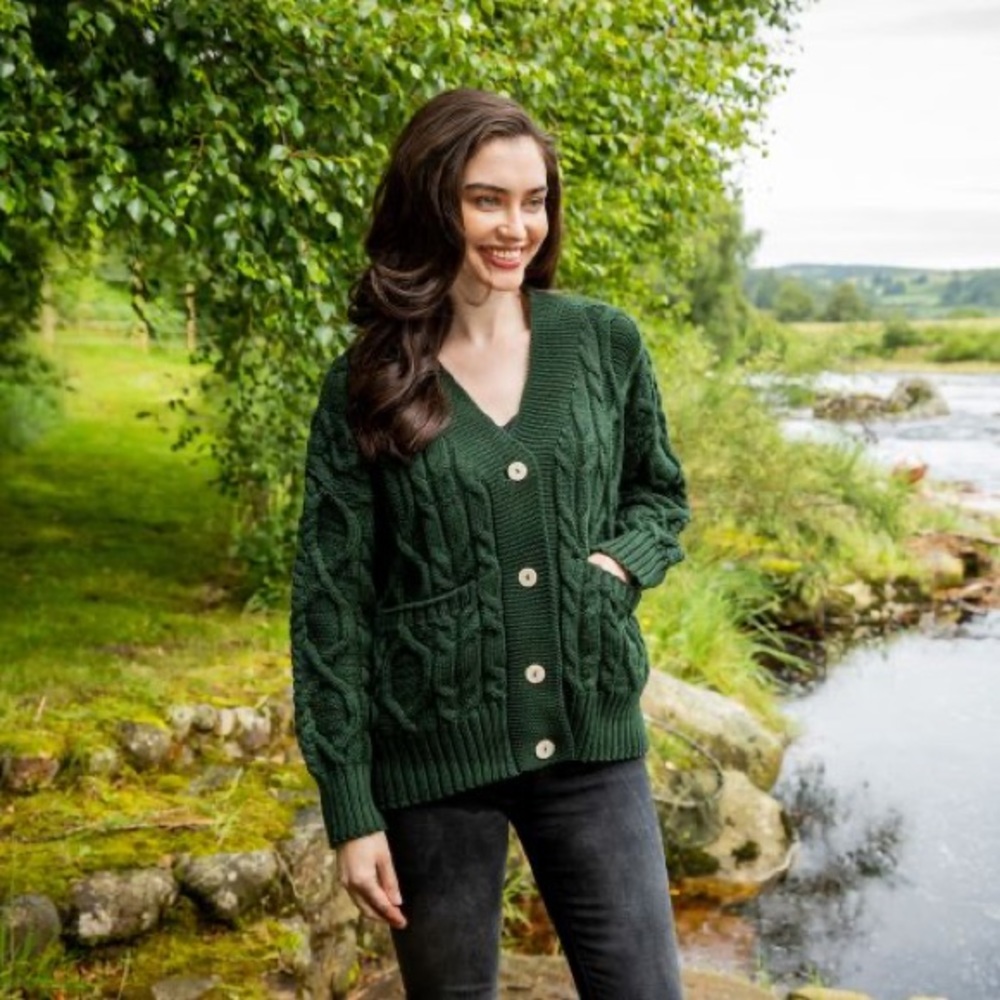 Supersoft merino wool button down cardigan